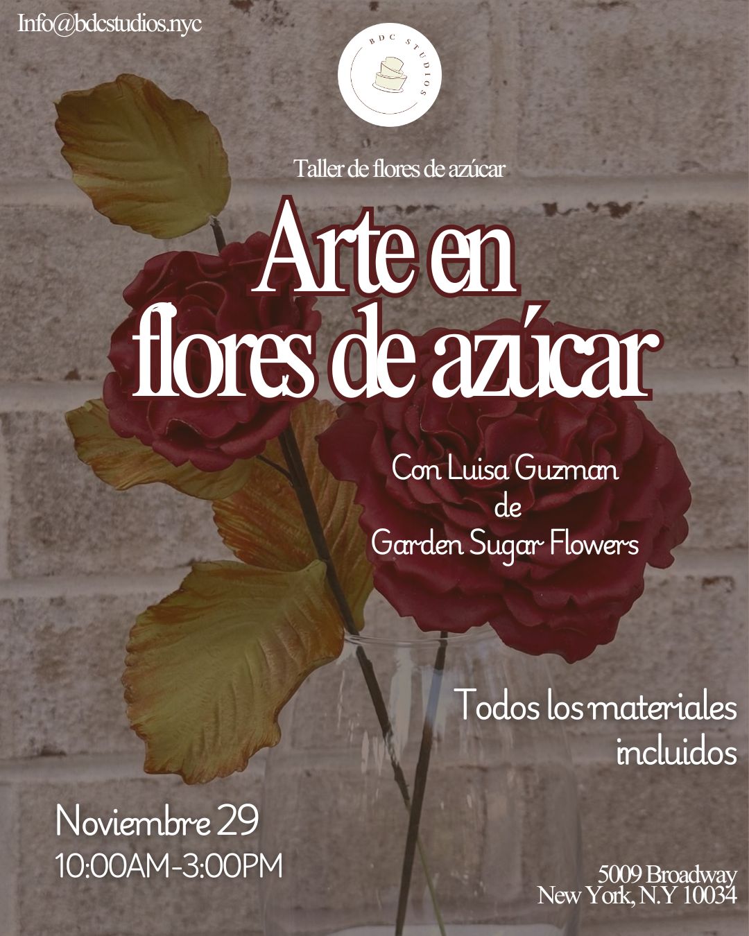 Arte en flores de azĂșcar