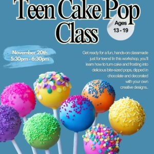 Cake pop class for teens
