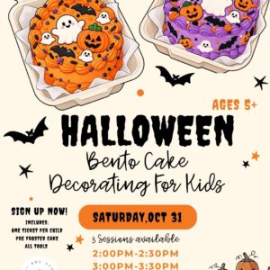 Halloween Bento Cake Decorating for Kids 🎃 10/31