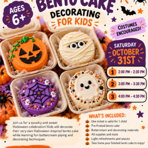 Halloween Bento Cake Decorating for Kids 🎃 10/31