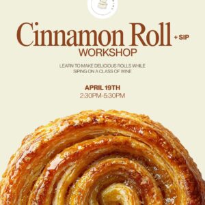 Cinnamon Roll & Sip 4/19
