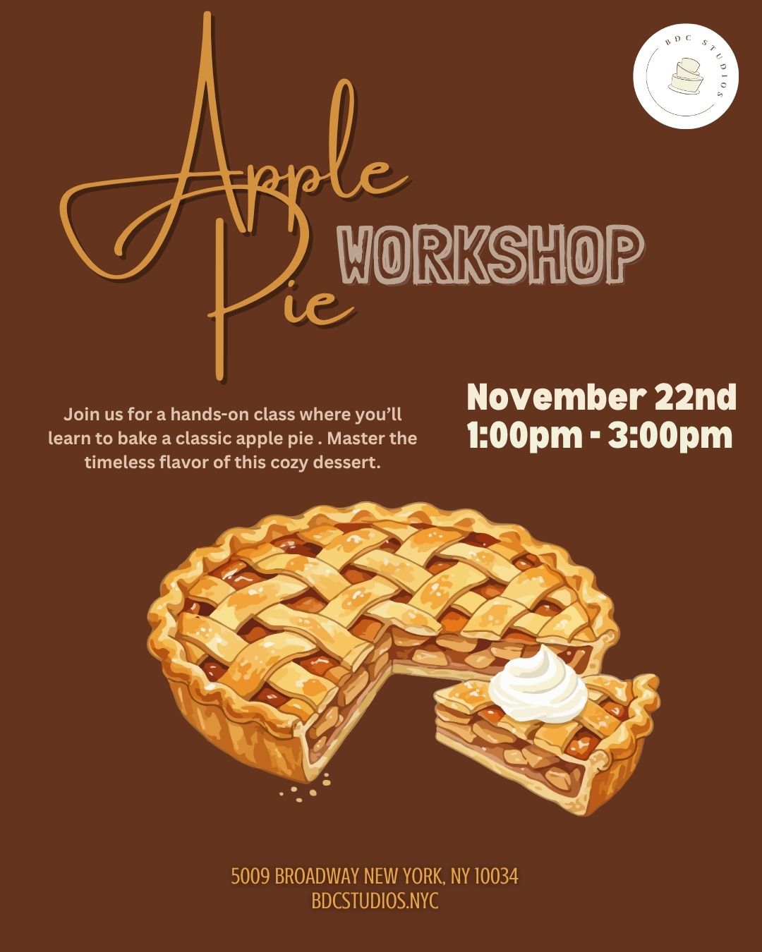 Apple pie workshop