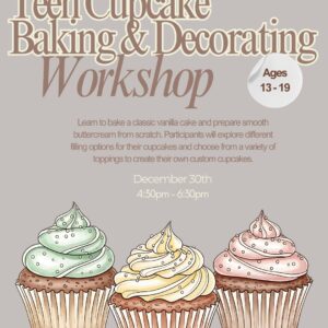 Teen cupcake baking & decorating