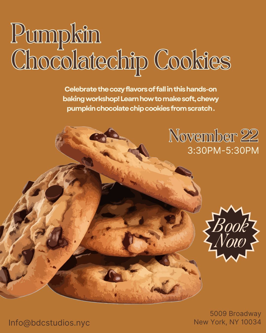 Pumpkin Chocolate chip cookies