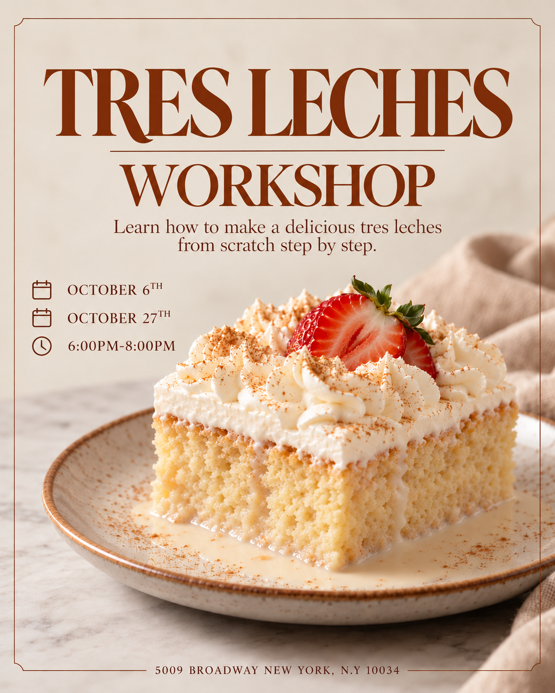 Tres Leche Workshop