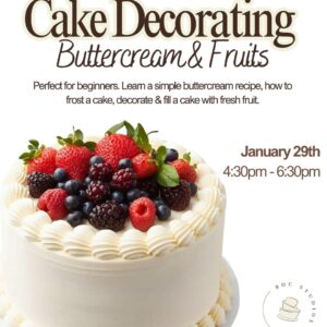 Cake decorating-Buttercream & Fruits