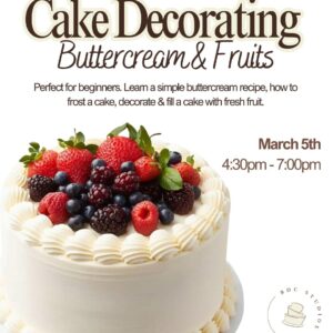 Cake decorating-Buttercream & Fruits 3/5