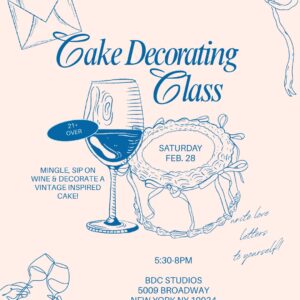 Love letters to yourself- Vintage Cake Decorating Class -SOLD OUT!