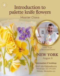 Palette knife flowers with Julian Angel RSVP