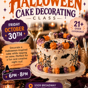 Halloween Cake Decorating 21 + Over Experience 10/30